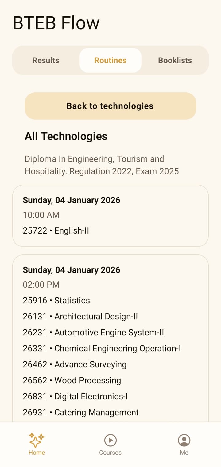 Exam Routine